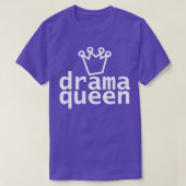 Typografie Drama Witte Tekst T-shirt (Design voorkant)