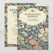  typografie Elegant repetitiediner Uitnodigen Kaart (Voorkant / Achterkant)