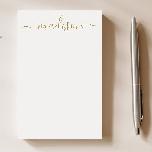 typografie Elegant Uniek Monogram Naam Post-it® Notes