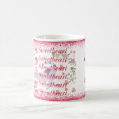 Typografie Elegante Schattigee Kat Hart Valentijns Koffiemok (Center)