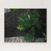 Typografie Embedded Word Cloud Tree Leaves & Bark Legpuzzel (Horizontaal)