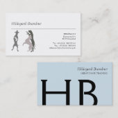 Typografie en Grote Denen Visitekaartje (Voorkant / Achterkant)