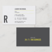 Typografie en kleur visitekaartje (Voorkant / Achterkant)