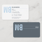 Typografie en kleur visitekaartje (Voorkant / Achterkant)