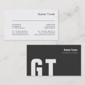 Typografie en wit visitekaartje (Voorkant / Achterkant)