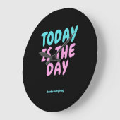 Typografie Expressieve Modekleding Grote Klok (Hoek)