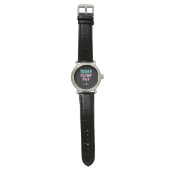 Typografie Expressieve Modekleding Horloge (Vlak)