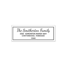 Typografie Familie Achternaam Retouradres