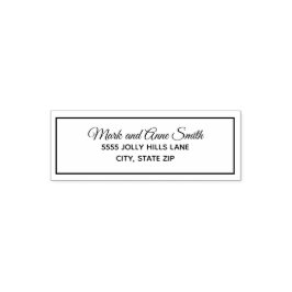 Typografie Familienaam Achternaam Achternaam Retou Zelfinktende Stempel