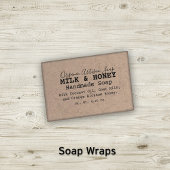 🧼  Typografie Faux Kraft Zeepverpakking