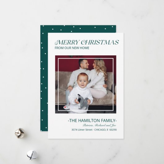 Typografie Feestdagen Bewegende Aankondiging Foto (Voorkant / Achterkant in situ)