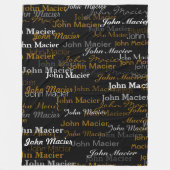 Typografie Fleece Deken (Voorkant)