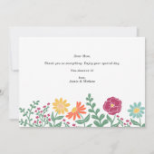 Typografie Floral Moederdag Kaart (Achterkant)