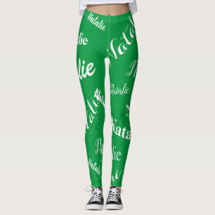 Typografie Font Kelly Green Leggings