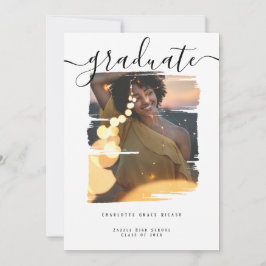 Typografie Foto aangepast Afstuderen Kaart