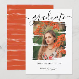 Typografie Foto aangepast Afstuderen Kaart