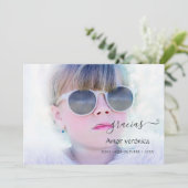 Typografie Foto bedankt (Staand voorkant)