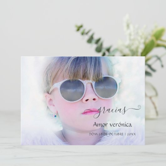 Typografie Foto bedankt (Staand voorkant)