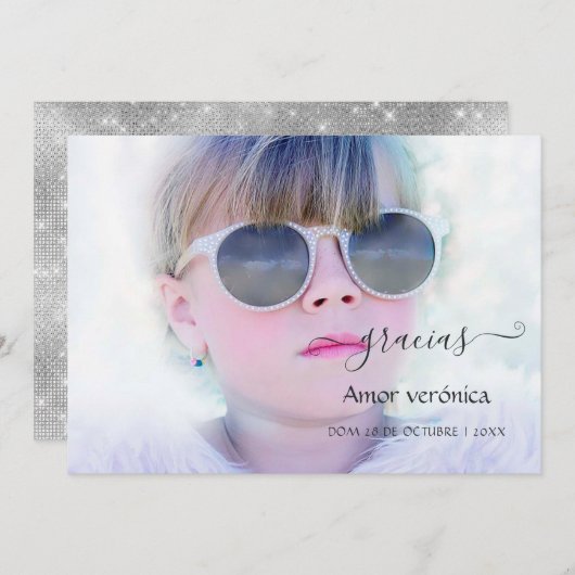 Typografie Foto bedankt (Voorkant / Achterkant)