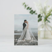 Typografie Foto bedankt Briefkaart (Staand voorkant)