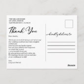 Typografie Foto bedankt Briefkaart (Achterkant)