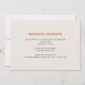  Typografie Foto Graduation Party uit de jaren zev Kaart (Achterkant)