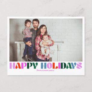 Typografie foto moderne kleurrijke letters Briefka Briefkaart