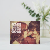  typografie Foto Opslaan van de datum Briefkaart (Staand voorkant)