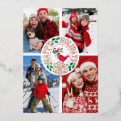 Typografie Fotocollage Folie Vakantie Kaart (Voorkant)