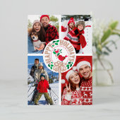 Typografie Fotocollage Folie Vakantie Kaart (Staand Voorkant)