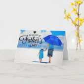 Typografie-fotosjabloon Happy Vaderdag Kaart (Gele Bloem)