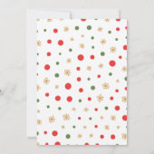 Typografie Fun Jingle en Mingle Christmas Party Kaart (Achterkant)