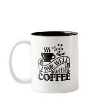 Typografie Funny Coffee Quote