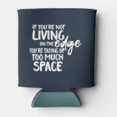 Typografie Funny Gezegde Living On the Edge Blikjeskoeler (Voorkant)