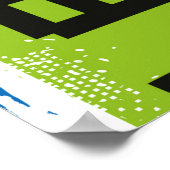 Typografie Game-pixelafdruk. Game-illustratie. bo Poster (Hoek)