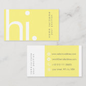 Typografie Geel Visitekaartje (Voorkant / Achterkant)