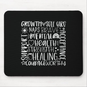 Typografie Geestelijk gezondheidsbewustzijn - Gees Muismat