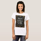 Typografie: "Geluk is te vinden T-shirt (Voorkant volledig)