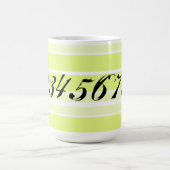 Typografie Genummerde designer koffie mok (Center)