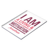 Typografie Gepersonaliseerd Notitieboek (Linkerzijde)