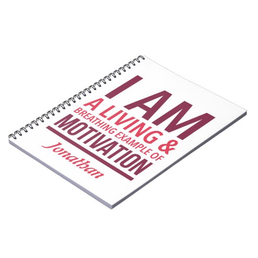 Typografie Gepersonaliseerd Notitieboek (Linkerzijde)