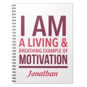 Typografie Gepersonaliseerd Notitieboek (Voorkant)