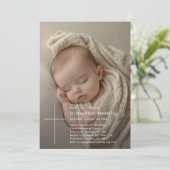 Typografie Geslachtsneutrale Overlay Fotodoop Kaart (Staand voorkant)