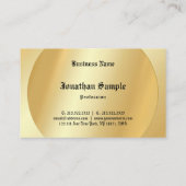 Typografie Glamourede Faux Gold Sjabloon Oude teks Visitekaartje (Achterkant)