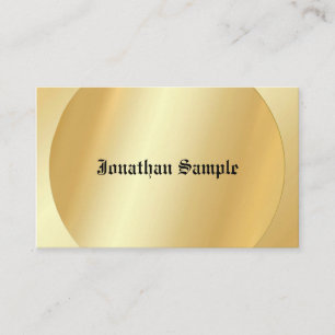 Typografie Glamourede Faux Gold Sjabloon Oude teks Visitekaartje
