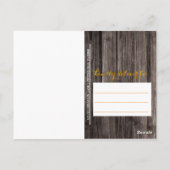 Typografie Gold | Hout 2023 Afstuderen Hartelijk d Briefkaart (Achterkant)