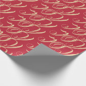  typografie goud rode JOY Cadeaupapier (Hoek)