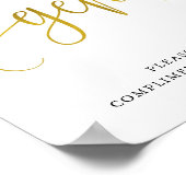 Typografie gougents badkamerbord poster (Hoek)