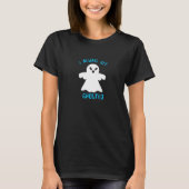 Typografie Grappig Ghosted Halloween T-Shirt Desig (Voorkant)
