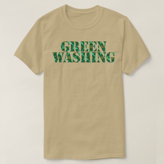 Typografie Greenwashing T-shirt (Design voorkant)